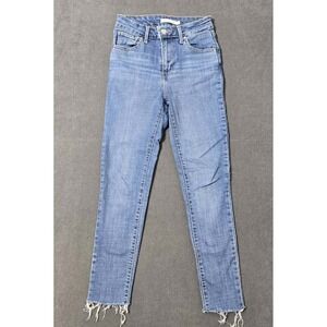Levi's 721 High Rise Skinny Stretch Blue Levis Jeans Women's Size 25 X 24 Y2K